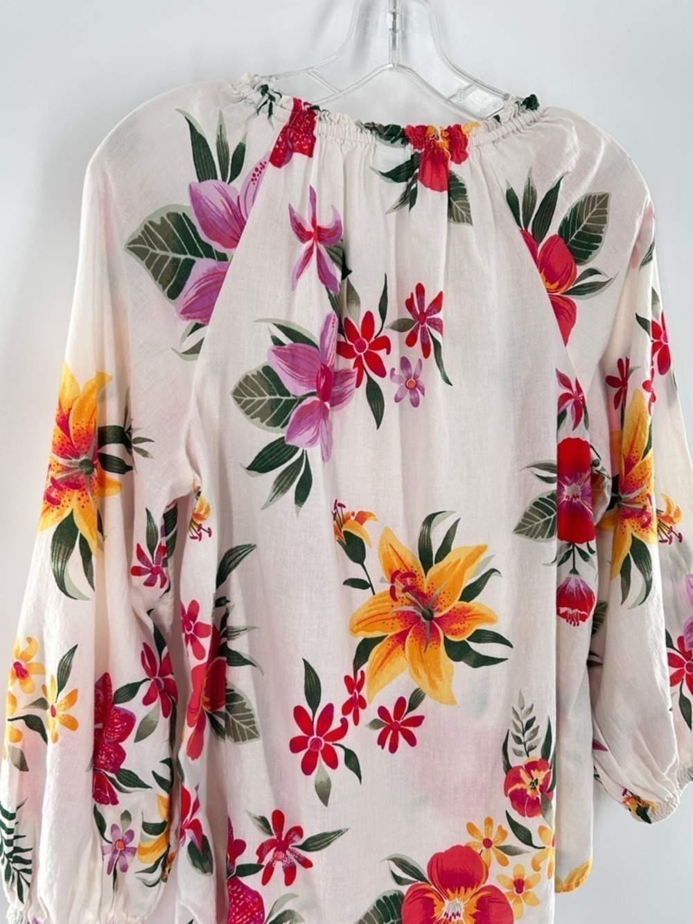 Old Navy Cotton Floral Blouse Medium - Picture 9 of 14